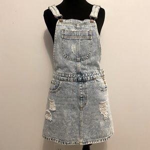 Overall Denim Skirt